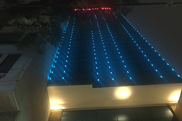 led trang trí tòa nhà